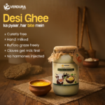Verdura Buffalo Desi Ghee 1 Kg | Bilona Churned | Thick & Creamy | Pure & Natural | Traditional Curd Method | Rich Aroma - Image 4