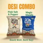 Combo of 2 – Pink Salt & Pepper 25gm + Magic Masala 25gm| Desi Pops