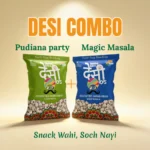 Combo of 2 – Pudina Party 25gm + Magic Masala 25gm| Desi Pops