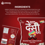 Pack Of 3- Desi Pops Peri Peri Roasted Flavoured Makhana 25g | Light & Crunchy Fox Nut Healthy Namkeen Puffed Snack | Gluten & Cholesterol Free - Image 2