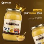 Verdura A2 Cow Desi Ghee (1Kg) | Bilona Churned | Made from Indigenous Cow Milk | 100% Pure & Natural - Image 2